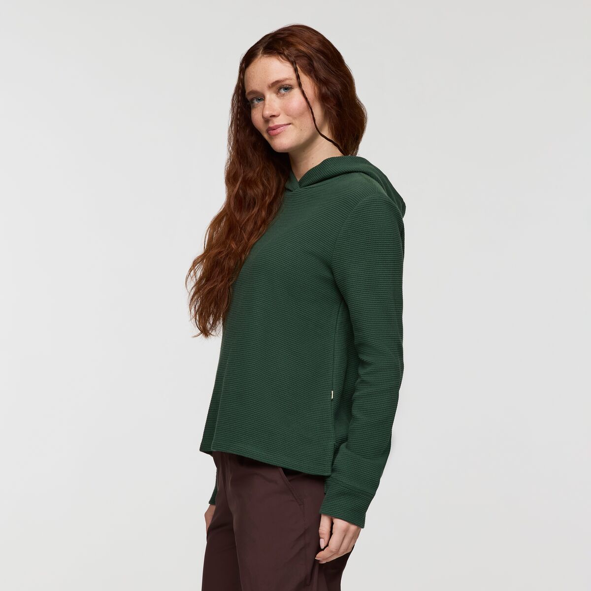 Atajo Long-Sleeve Waffle Hoodie - Women s - Casual Outdoor Style