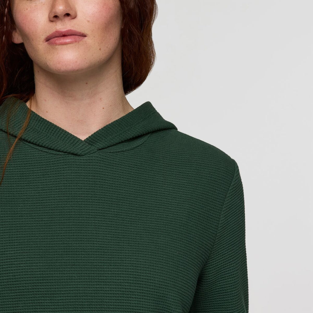 Atajo Long-Sleeve Waffle Hoodie - Women s - Casual Outdoor Style