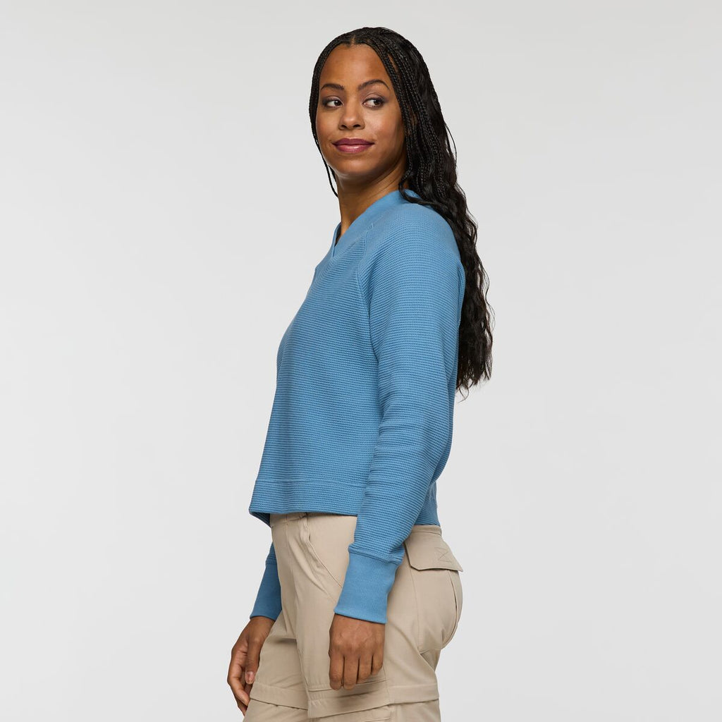 Atajo Long-Sleeve Waffle V-Neck - Women s - Soft Adventure Layer