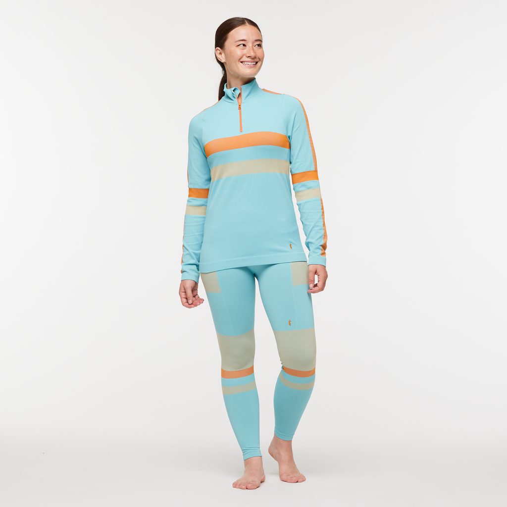 Debajo Seamless Baselayer Quarter-Zip - Women s - Soft Adventure Layer
