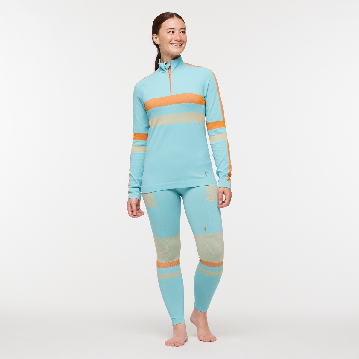 Debajo Seamless Baselayer Quarter-Zip - Women s - Soft Adventure Layer