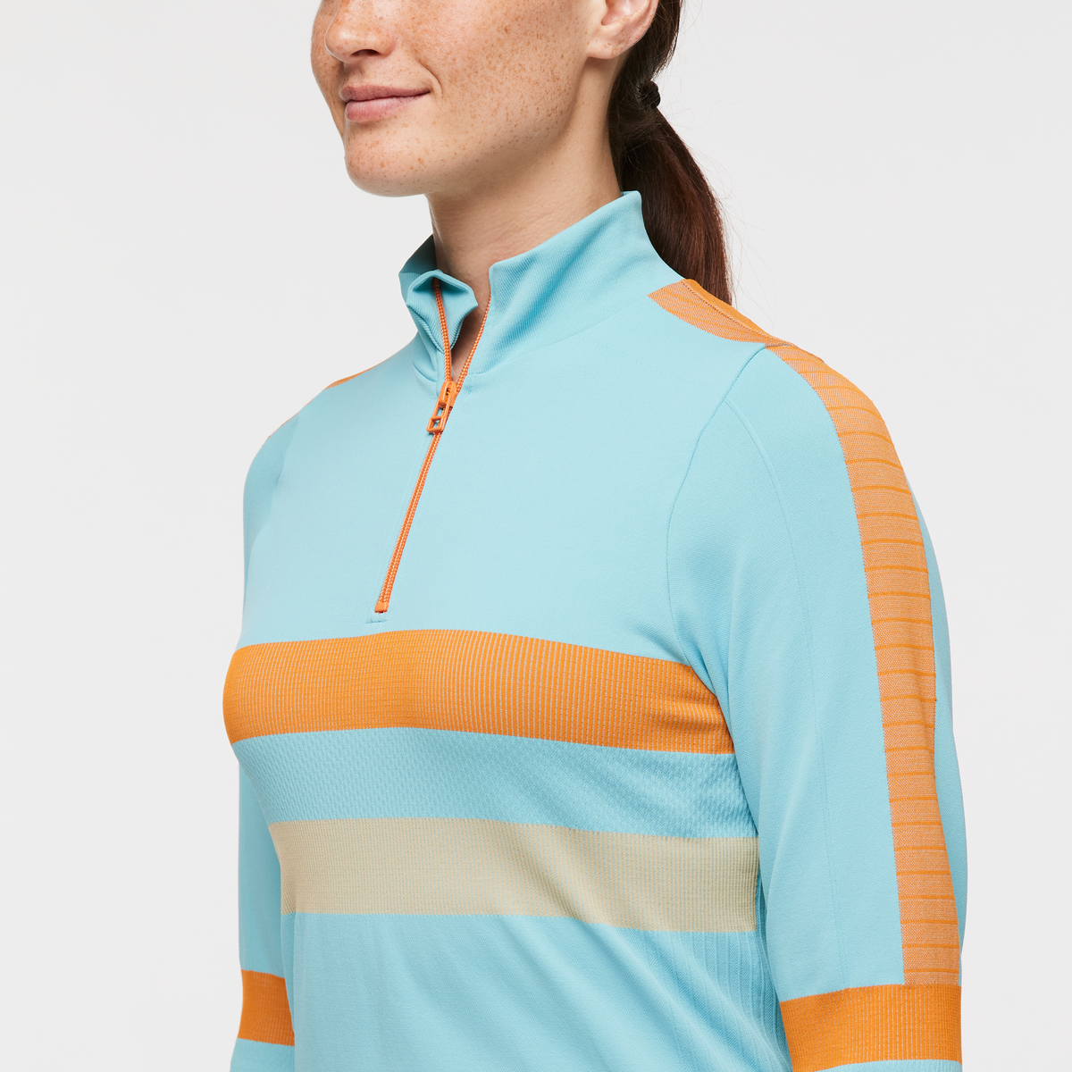 Debajo Seamless Baselayer Quarter-Zip - Women s - Soft Adventure Layer