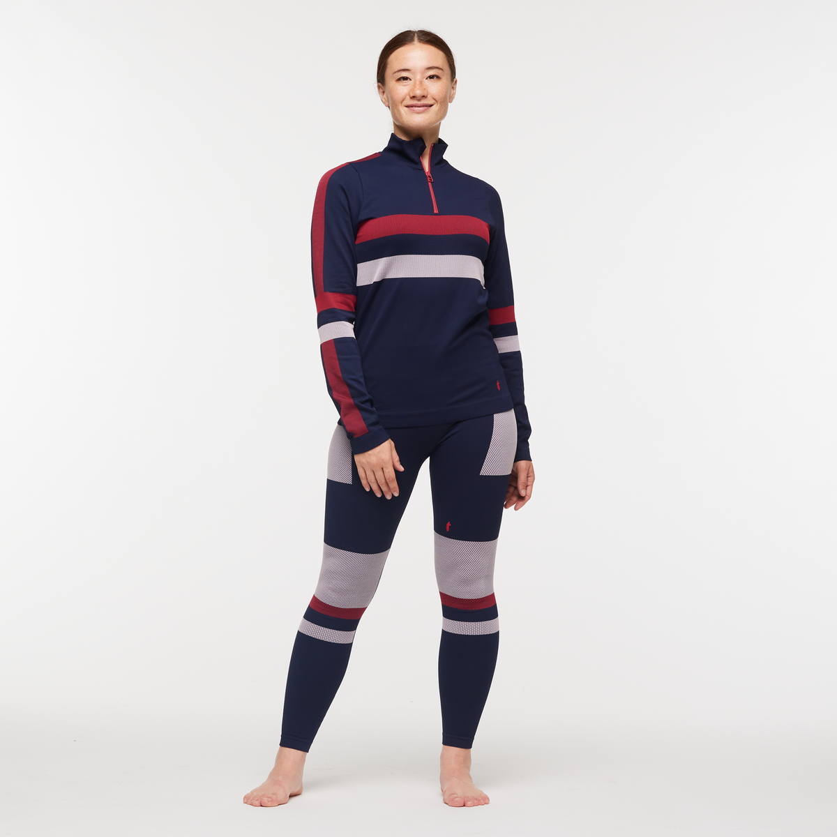 Debajo Seamless Baselayer Quarter-Zip - Women s - Soft Adventure Layer