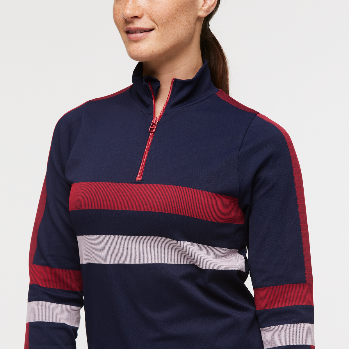 Debajo Seamless Baselayer Quarter-Zip - Women s - Soft Adventure Layer