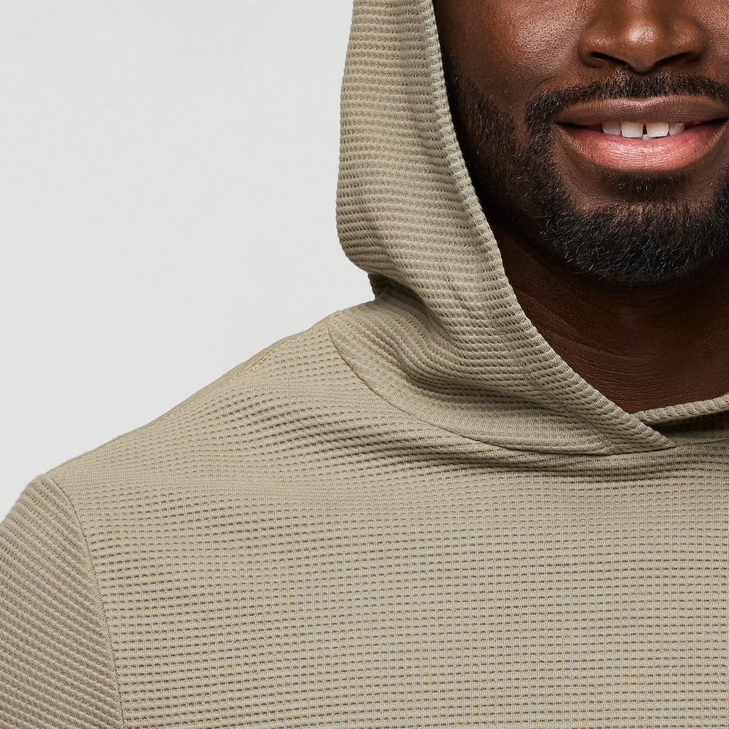 Atajo Long-Sleeve Waffle Hoodie - Men s - Casual Outdoor Style