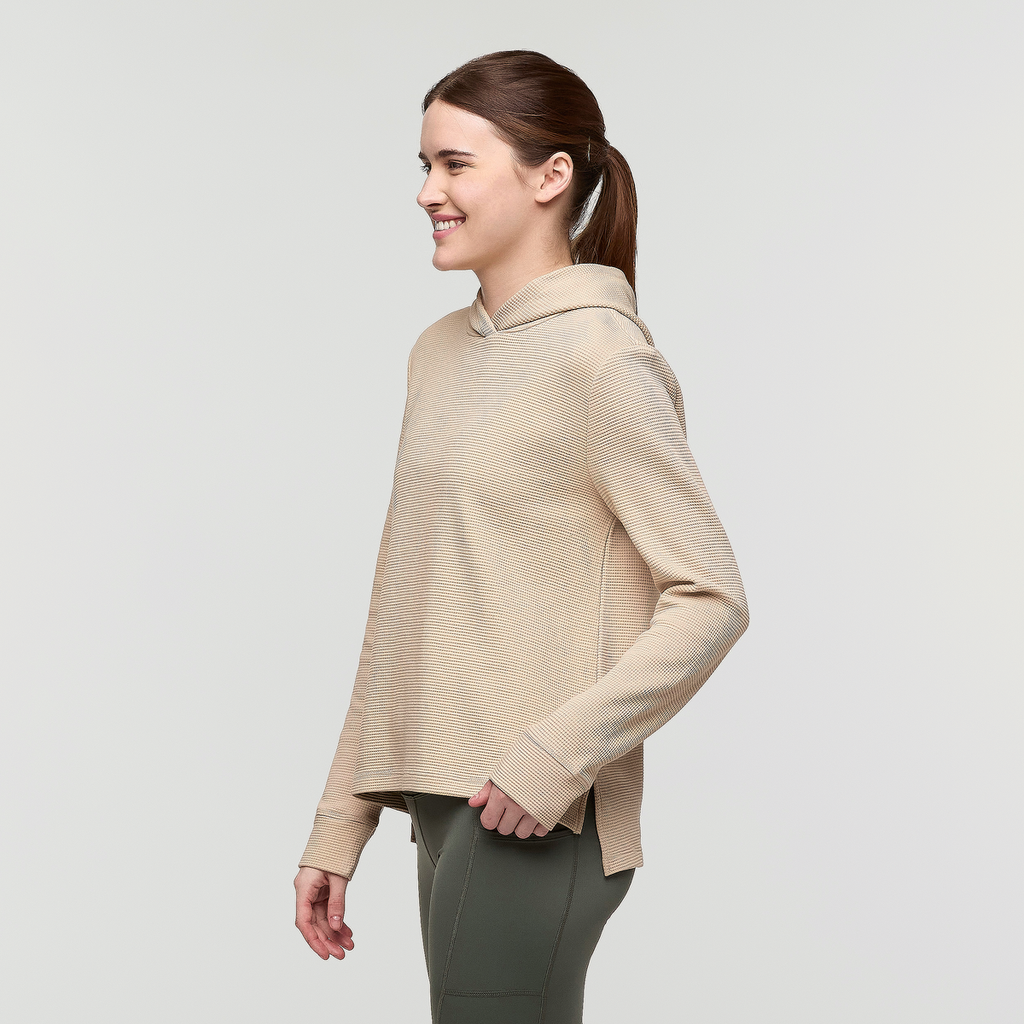 Atajo Long-Sleeve Waffle Hoodie - Women s - Casual Outdoor Style