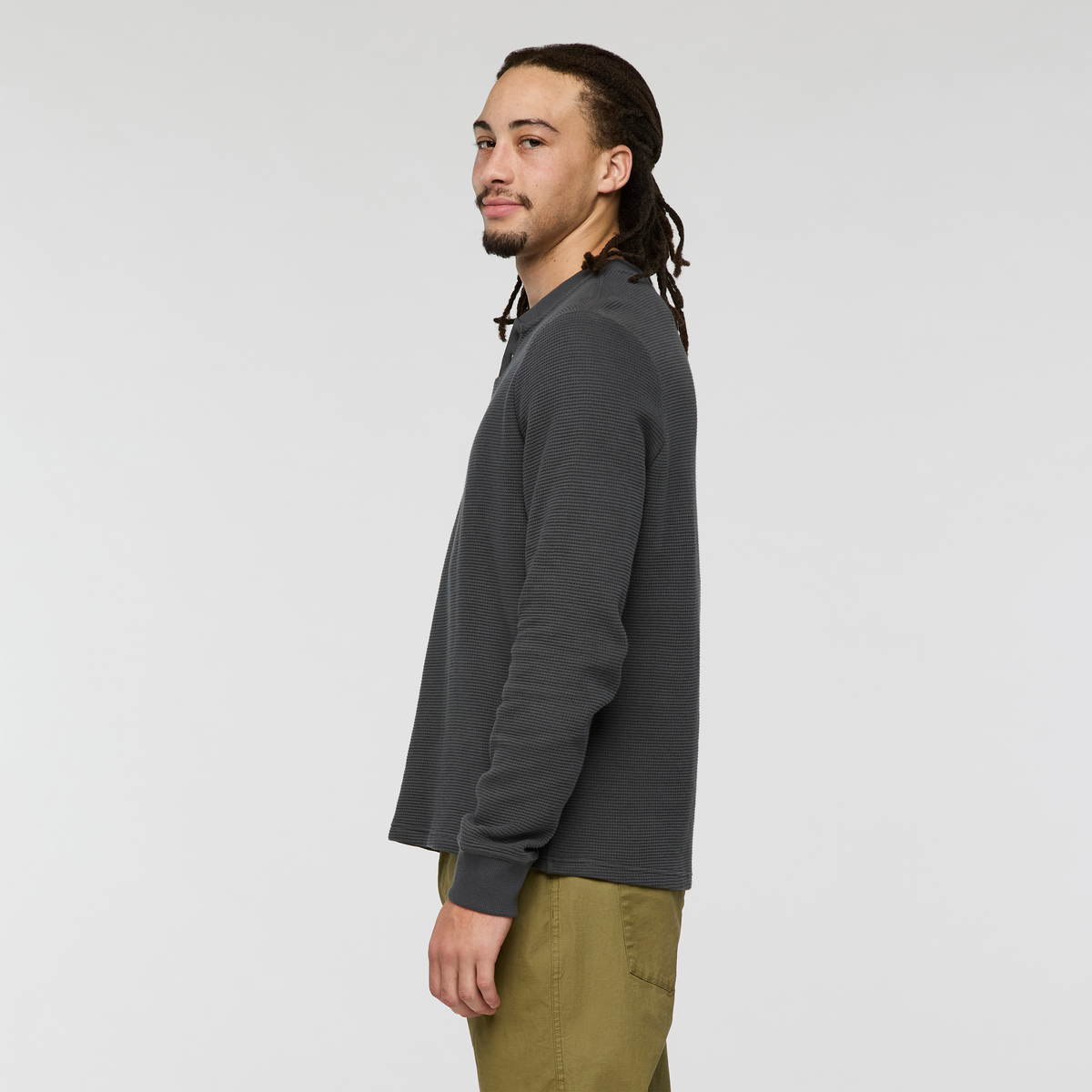 Atajo Long-Sleeve Waffle Henley - Men s - Soft Adventure Layer