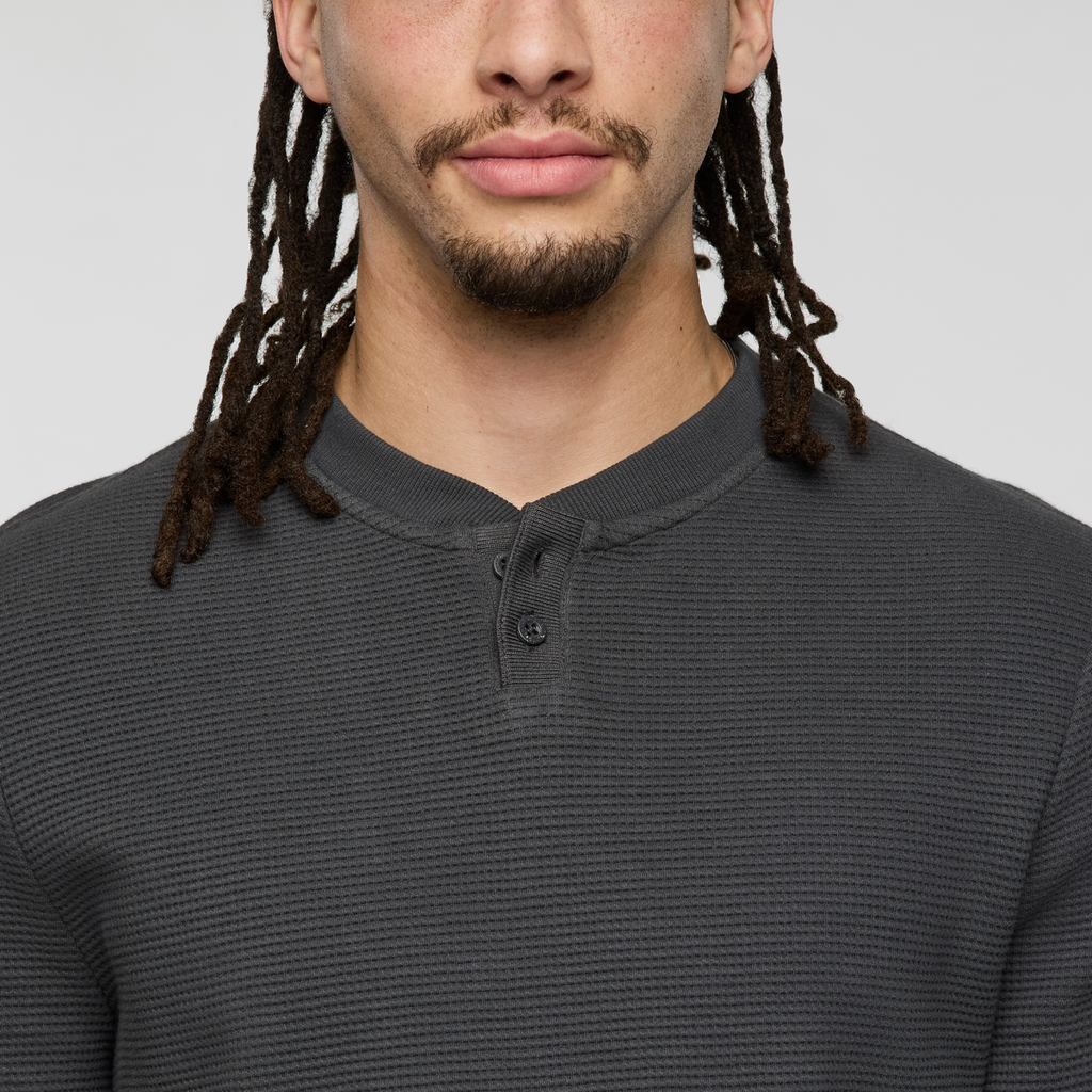 Atajo Long-Sleeve Waffle Henley - Men s - Soft Adventure Layer
