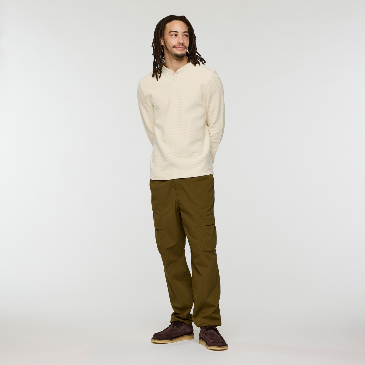 Atajo Long-Sleeve Waffle Henley - Men s - Soft Adventure Layer