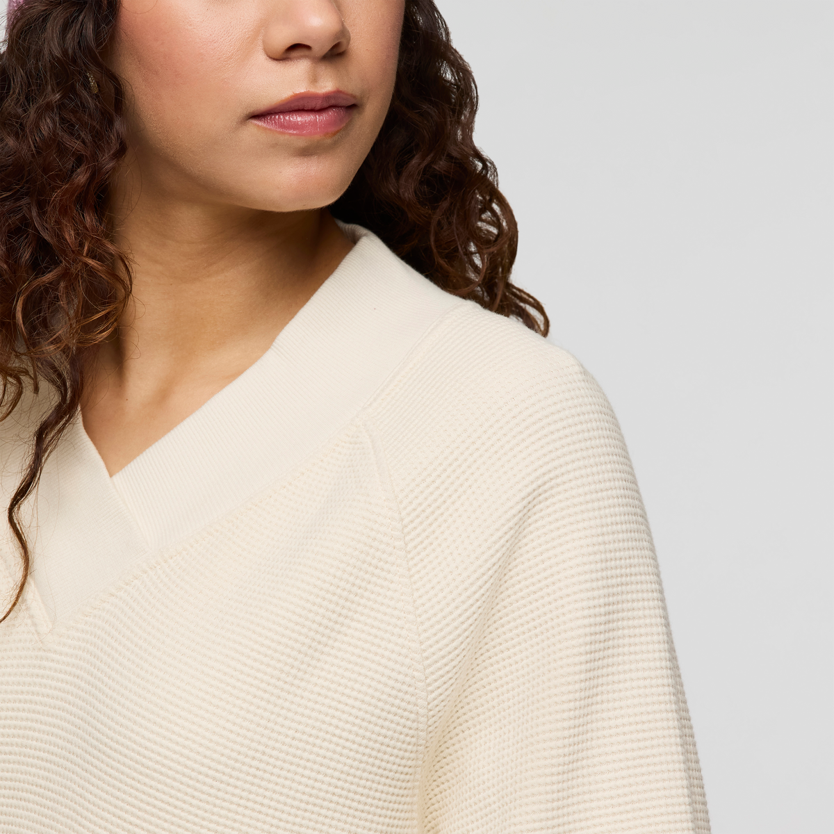Atajo Long-Sleeve Waffle V-Neck - Women s - Everyday Layering Comfort