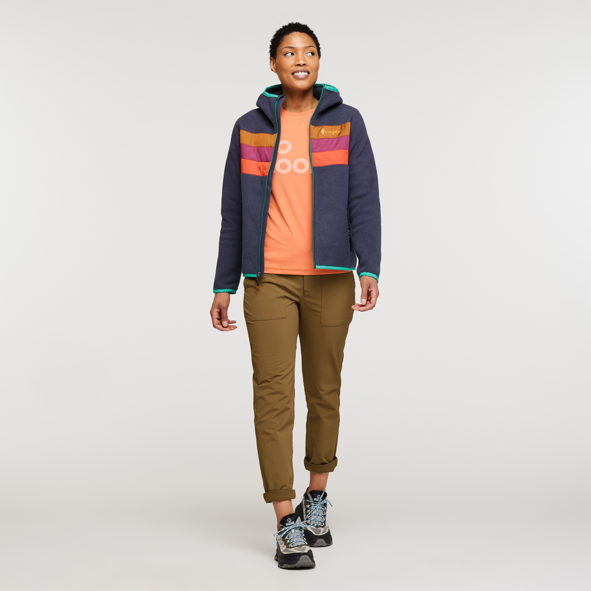 Teca Fleece Hooded Full-Zip Jacket - Women s - Soft Layering Warmth