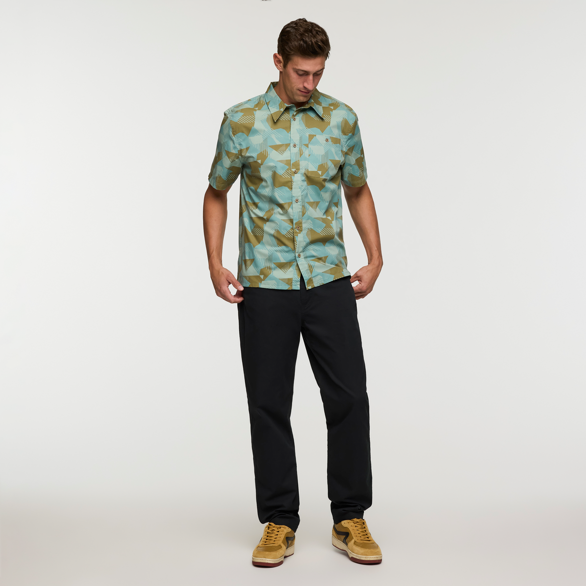 Estival Button Up Shirt - Print - Men s - Versatile Outdoor Use