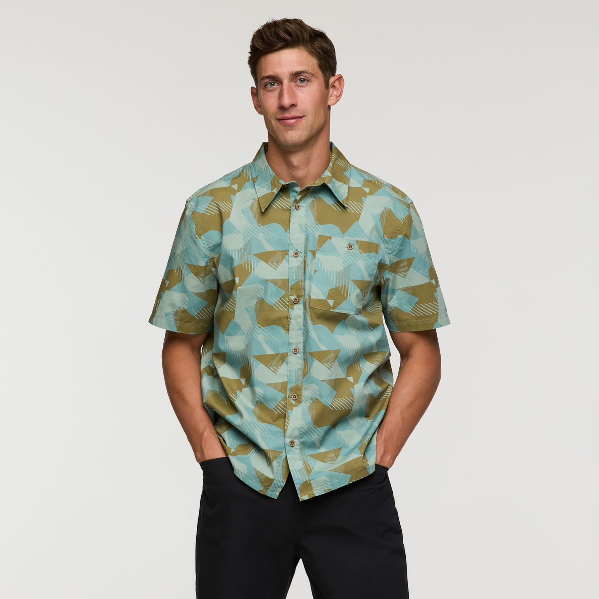 Estival Button Up Shirt - Print - Men s - Versatile Outdoor Use