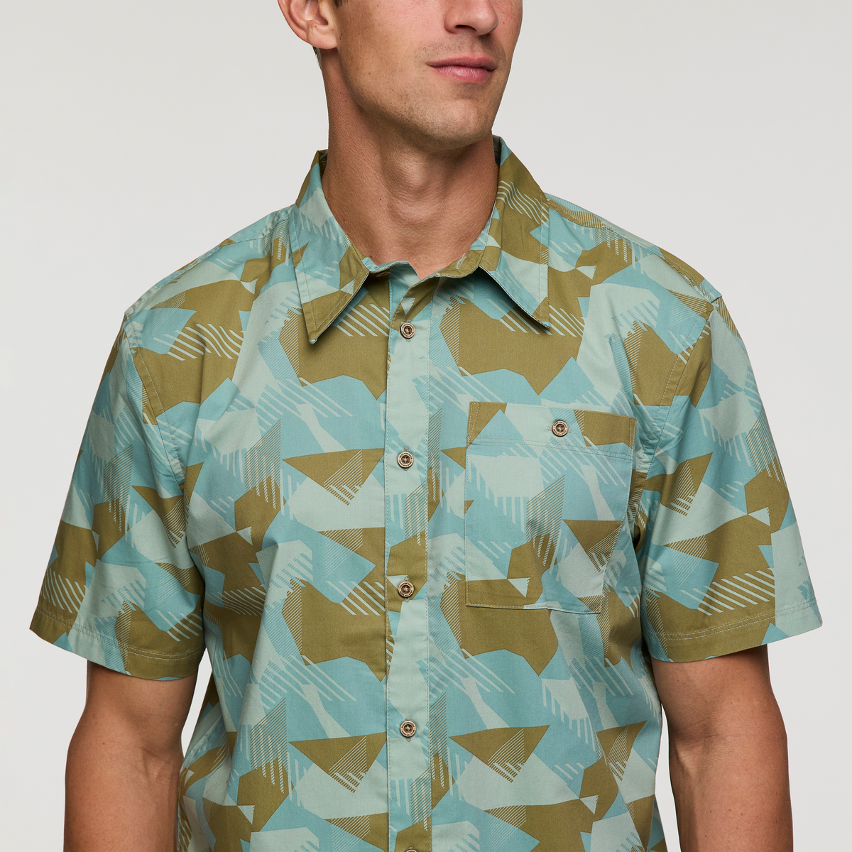Estival Button Up Shirt - Print - Men s - Versatile Outdoor Use