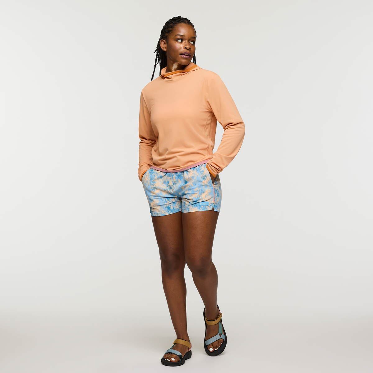 Brinco 3 Short - Print - Women s - Soft Adventure Layer