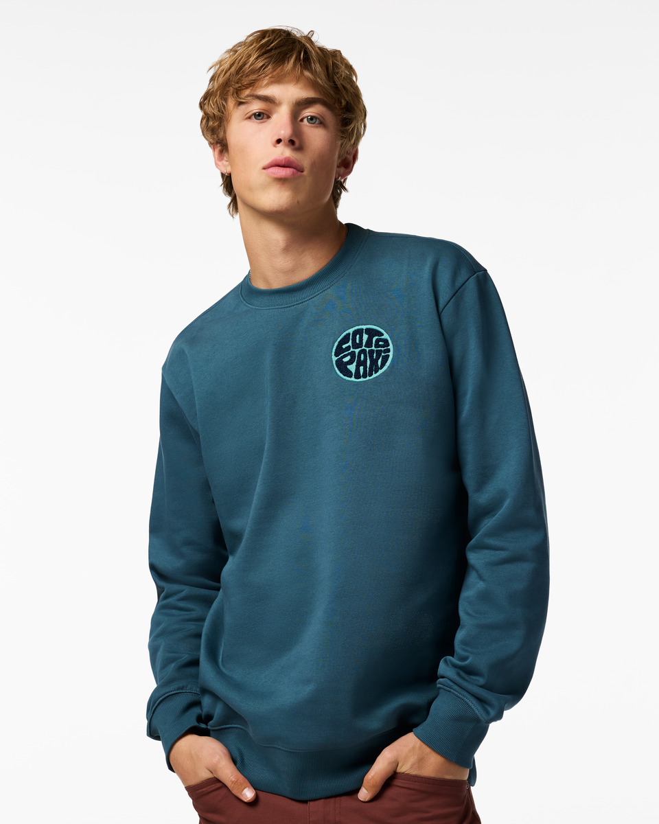 Trail To Sea Crew Sweatshirt - Men s - Soft Adventure Layer
