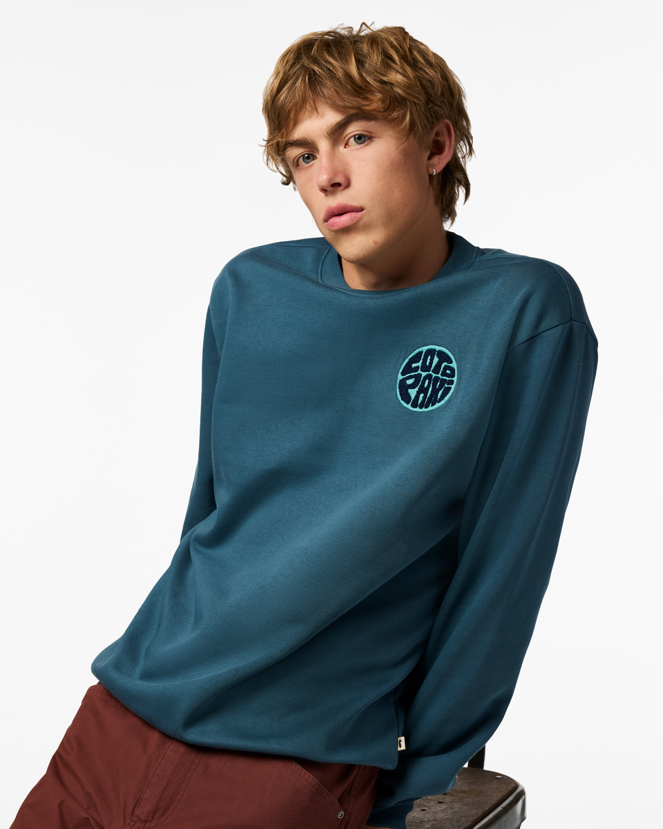Trail To Sea Crew Sweatshirt - Men s - Soft Adventure Layer