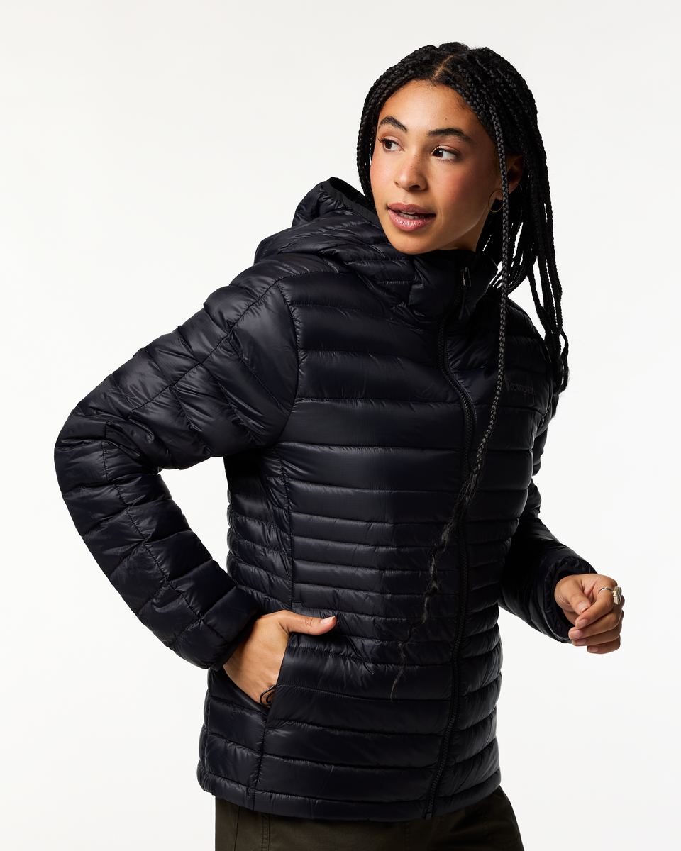 Fuego Down Hooded Jacket - Women s - Carry On Ready