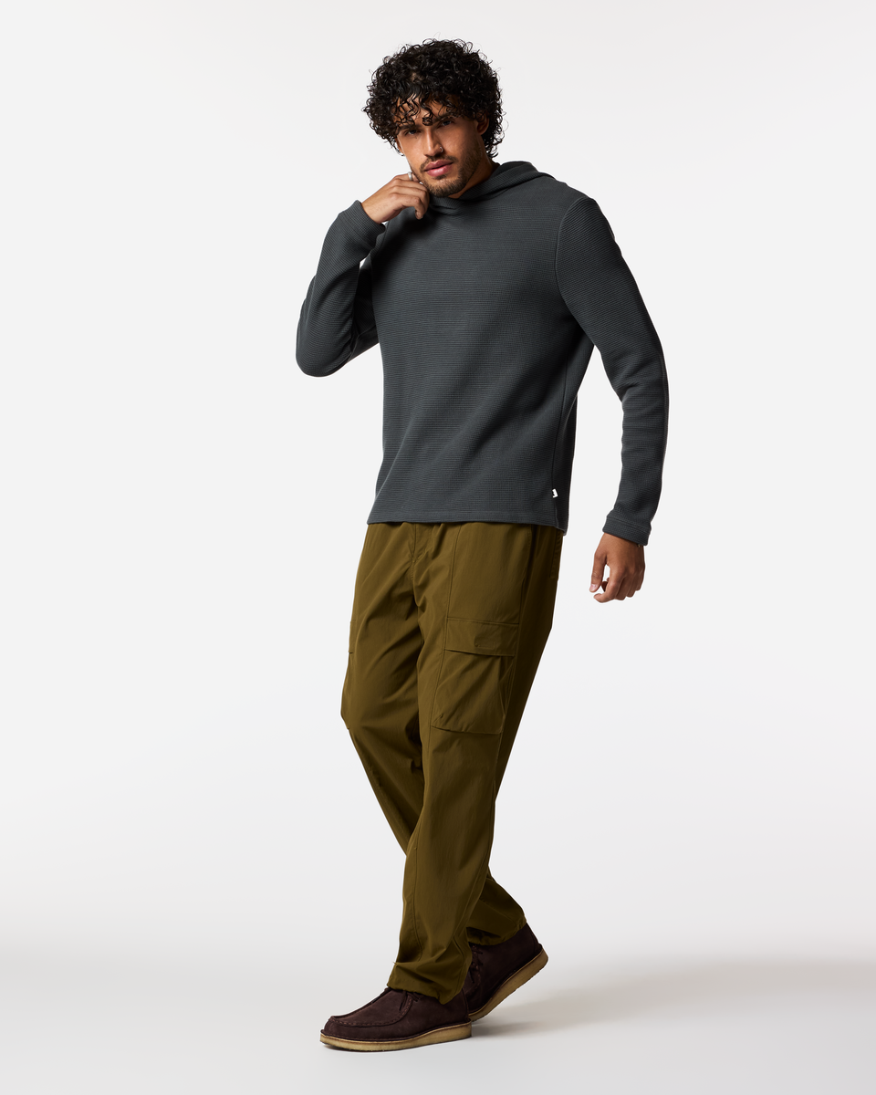 Atajo Long-Sleeve Waffle Hoodie - Men s - Casual Outdoor Style