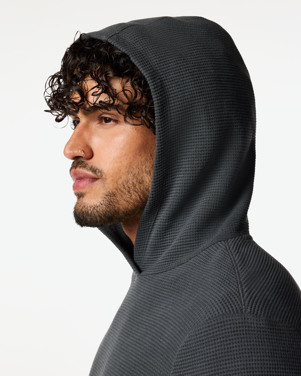 Atajo Long-Sleeve Waffle Hoodie - Men s - Casual Outdoor Style