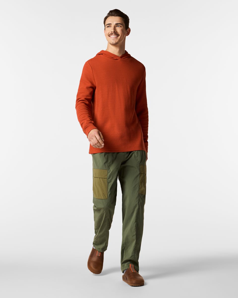 Atajo Long-Sleeve Waffle Hoodie - Men s - Casual Outdoor Style
