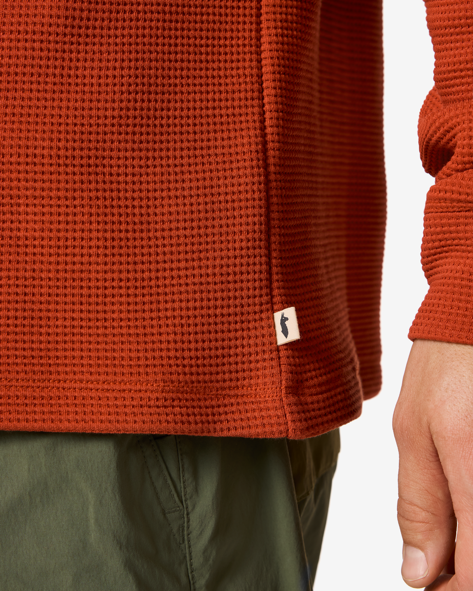 Atajo Long-Sleeve Waffle Hoodie - Men s - Casual Outdoor Style