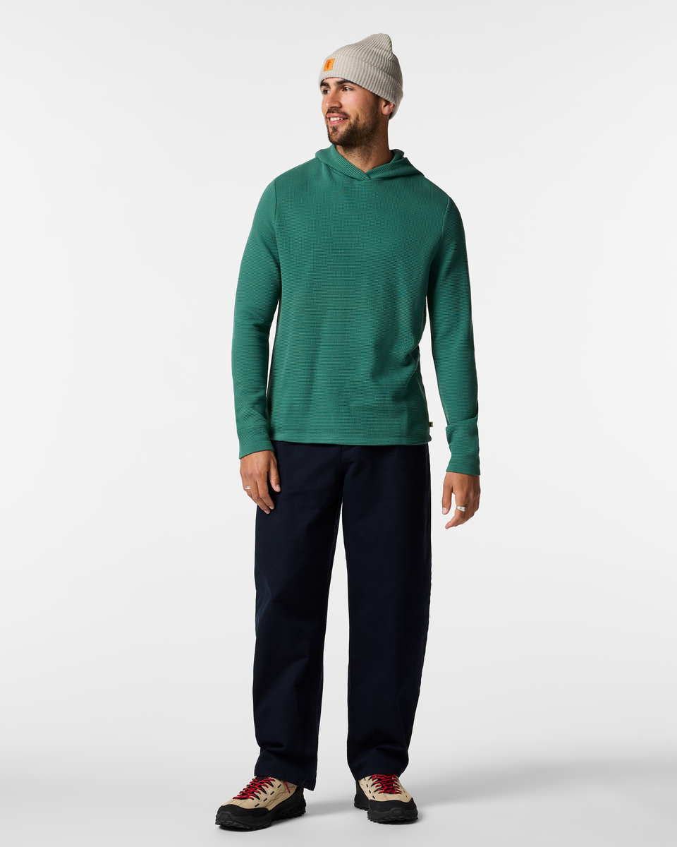 Atajo Long-Sleeve Waffle Hoodie - Men s - Casual Outdoor Style