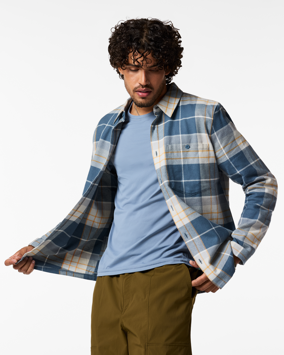 Quedo Flannel Shirt - Men s - Soft Adventure Layer