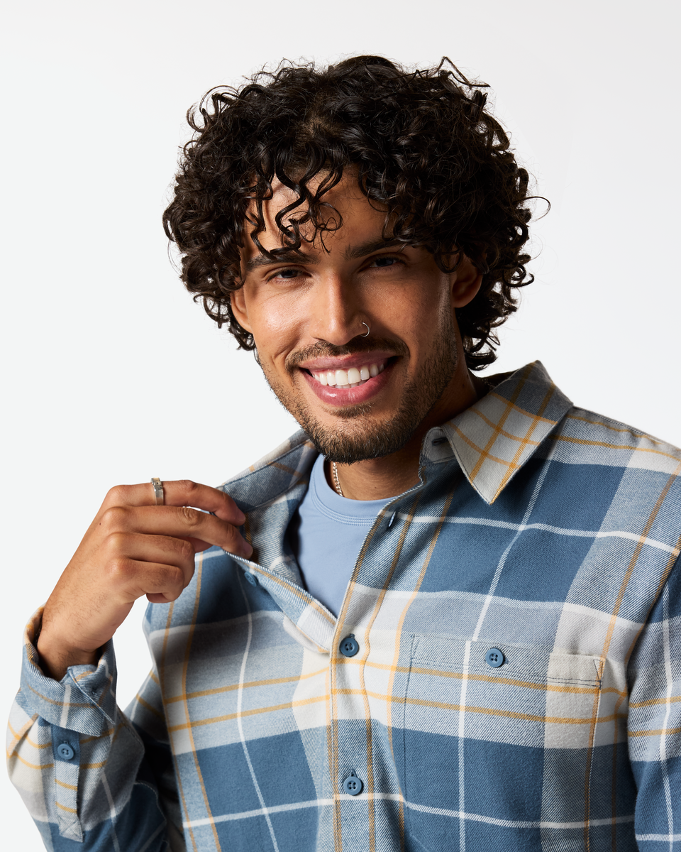 Quedo Flannel Shirt - Men s - Soft Adventure Layer