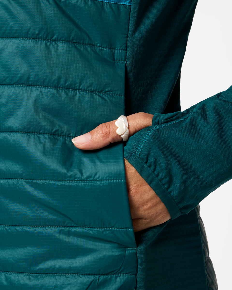 Acodo Hybrid Hooded Jacket - Women s - Trail Ready Layer