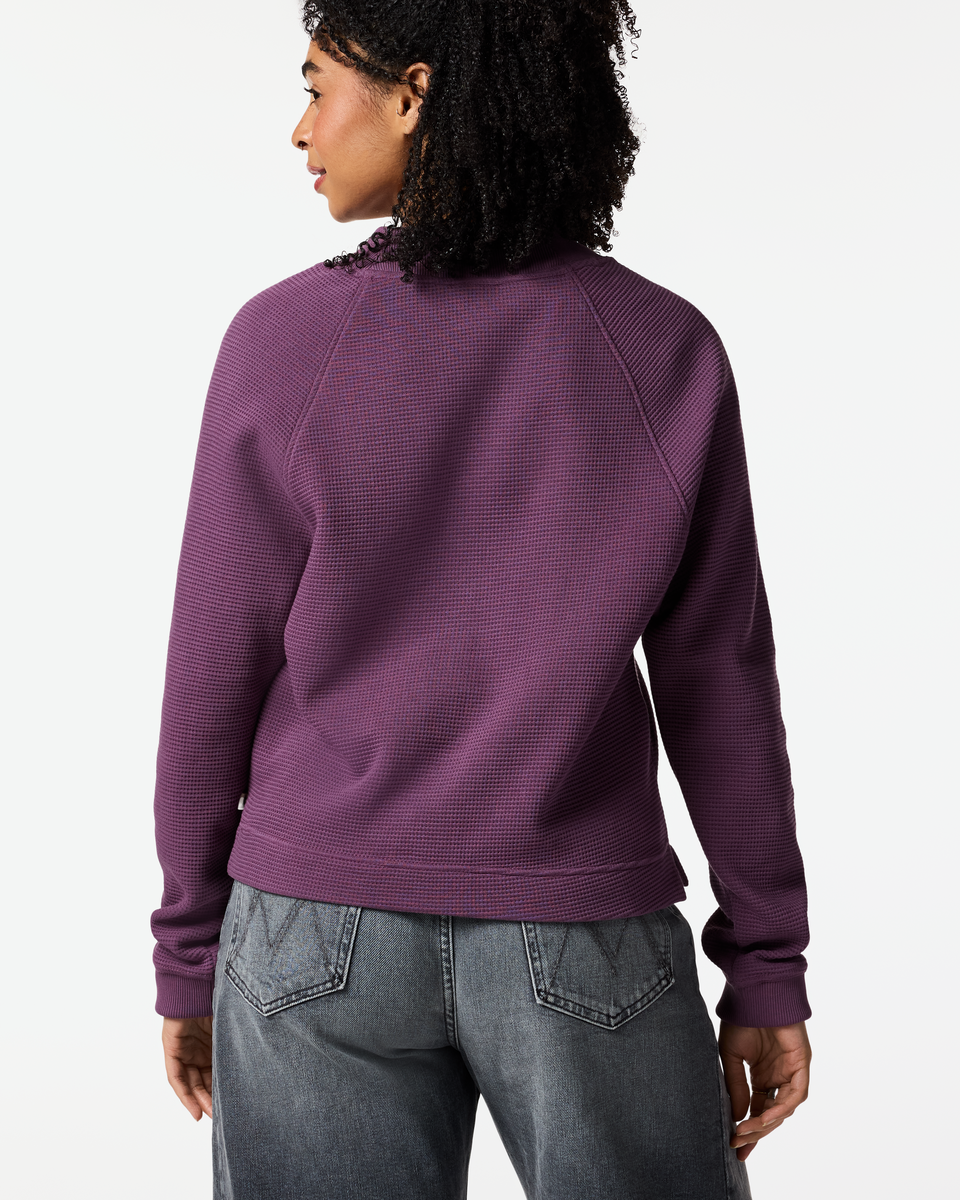Atajo Long-Sleeve Waffle V-Neck - Women s - Everyday Layering Comfort