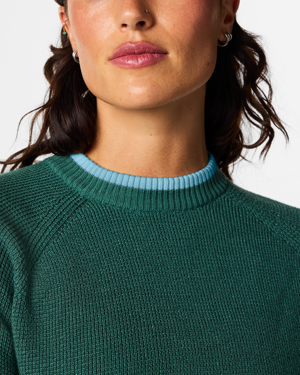 Libre Waffle Crew Sweater - Women s - Everyday Layering Comfort