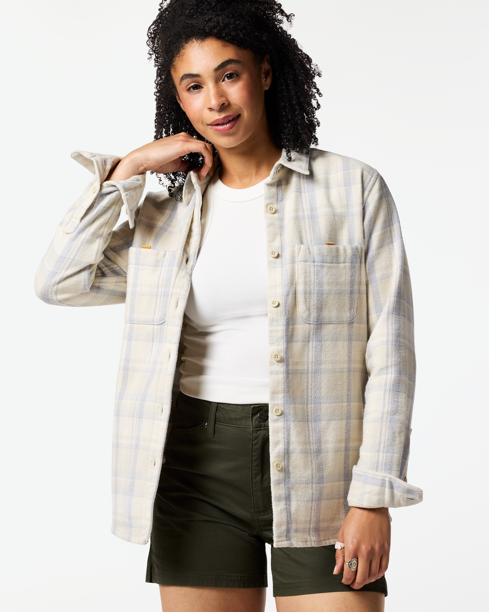 Mero Organic Flannel Shirt - Women s - Everyday Adventure Style