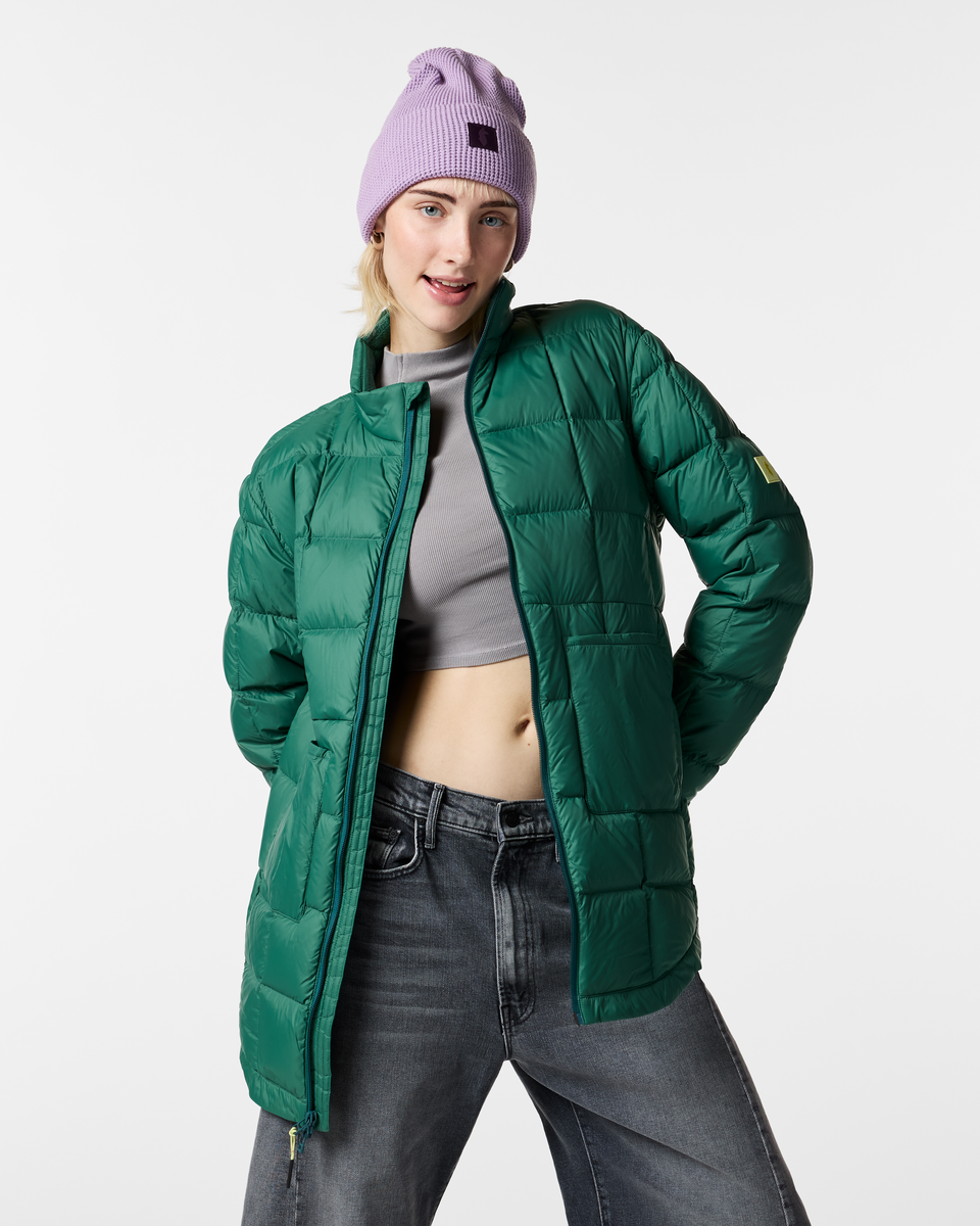 Repleto Down Long Jacket - Women s - Everyday Fleece Comfort