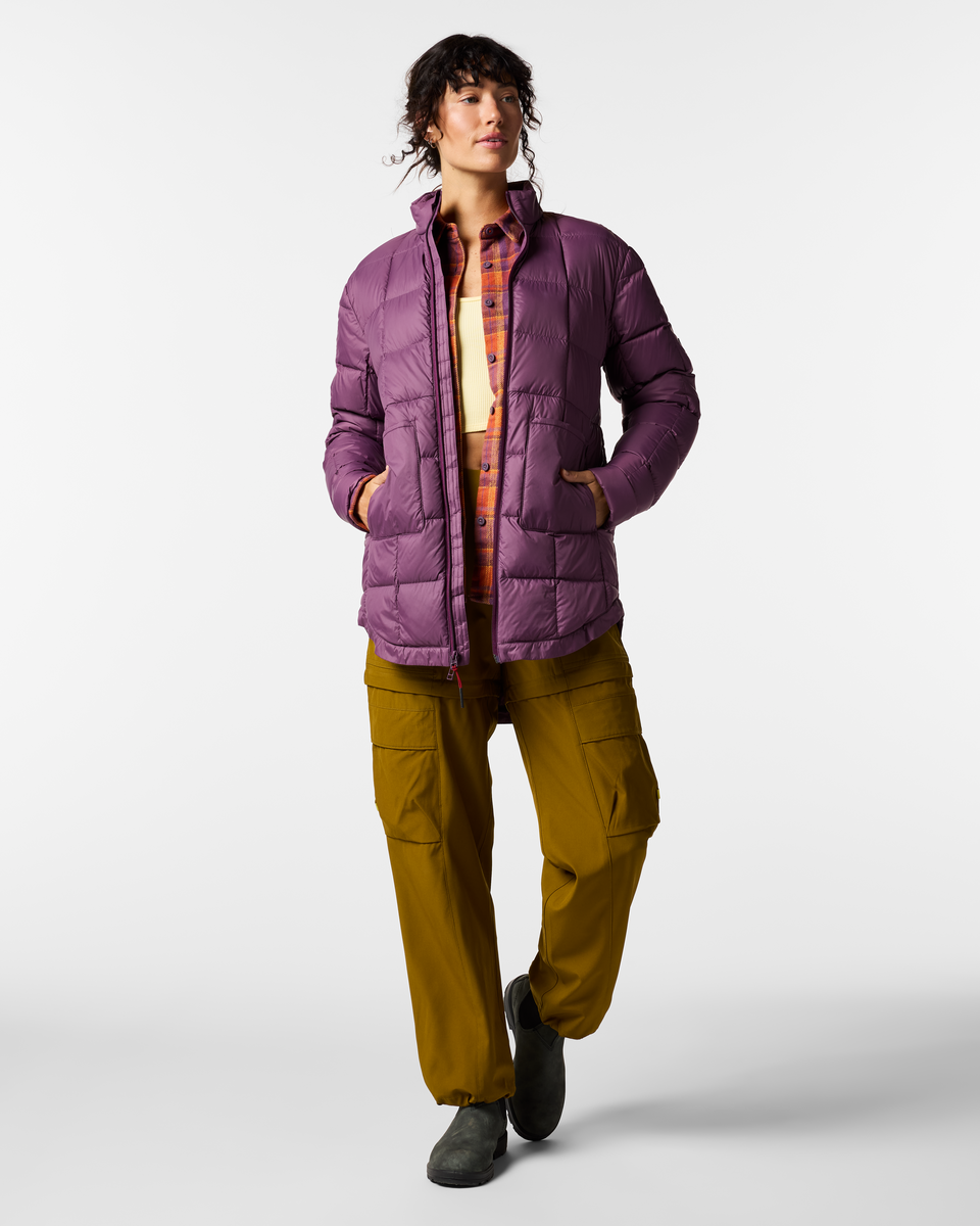 Repleto Down Long Jacket - Women s - Everyday Fleece Comfort