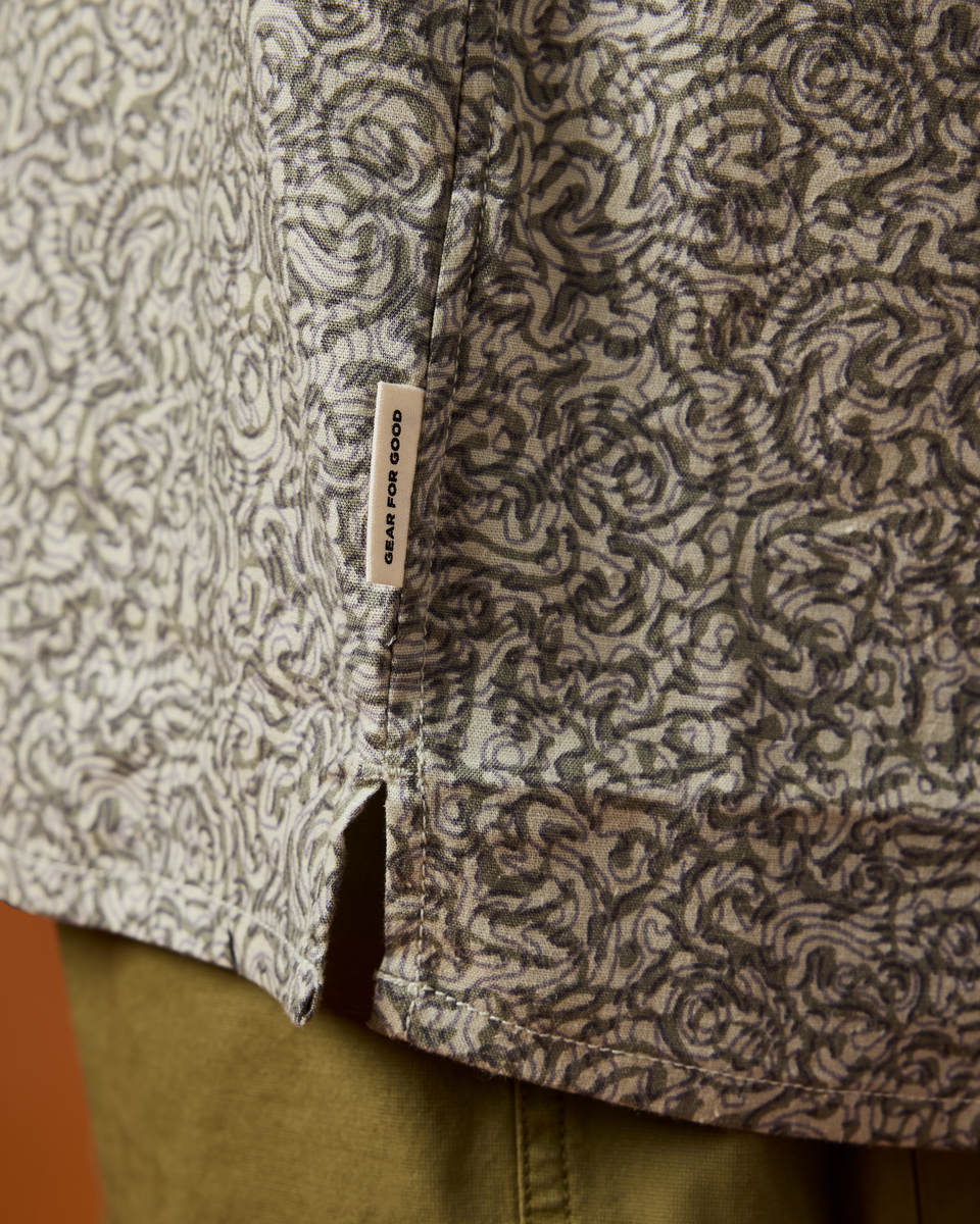 Afuera Button Up Shirt - Print - Men s - Outdoor Ready Design