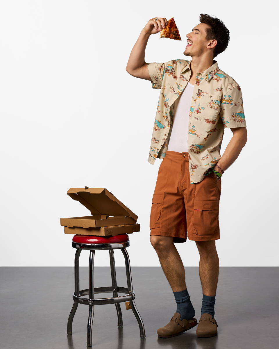 Estival Button Up Shirt - Print - Men s - Outdoor Ready Design