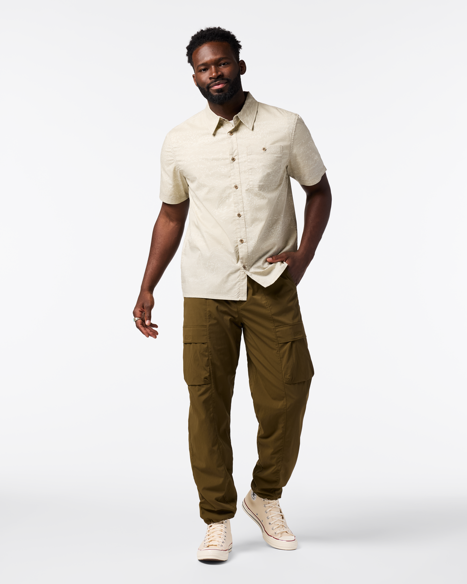 Estival Button Up Shirt - Print - Men s - Outdoor Ready Design