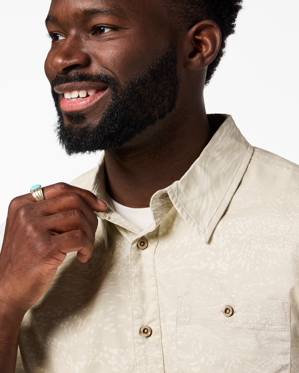 Estival Button Up Shirt - Print - Men s - Outdoor Ready Design