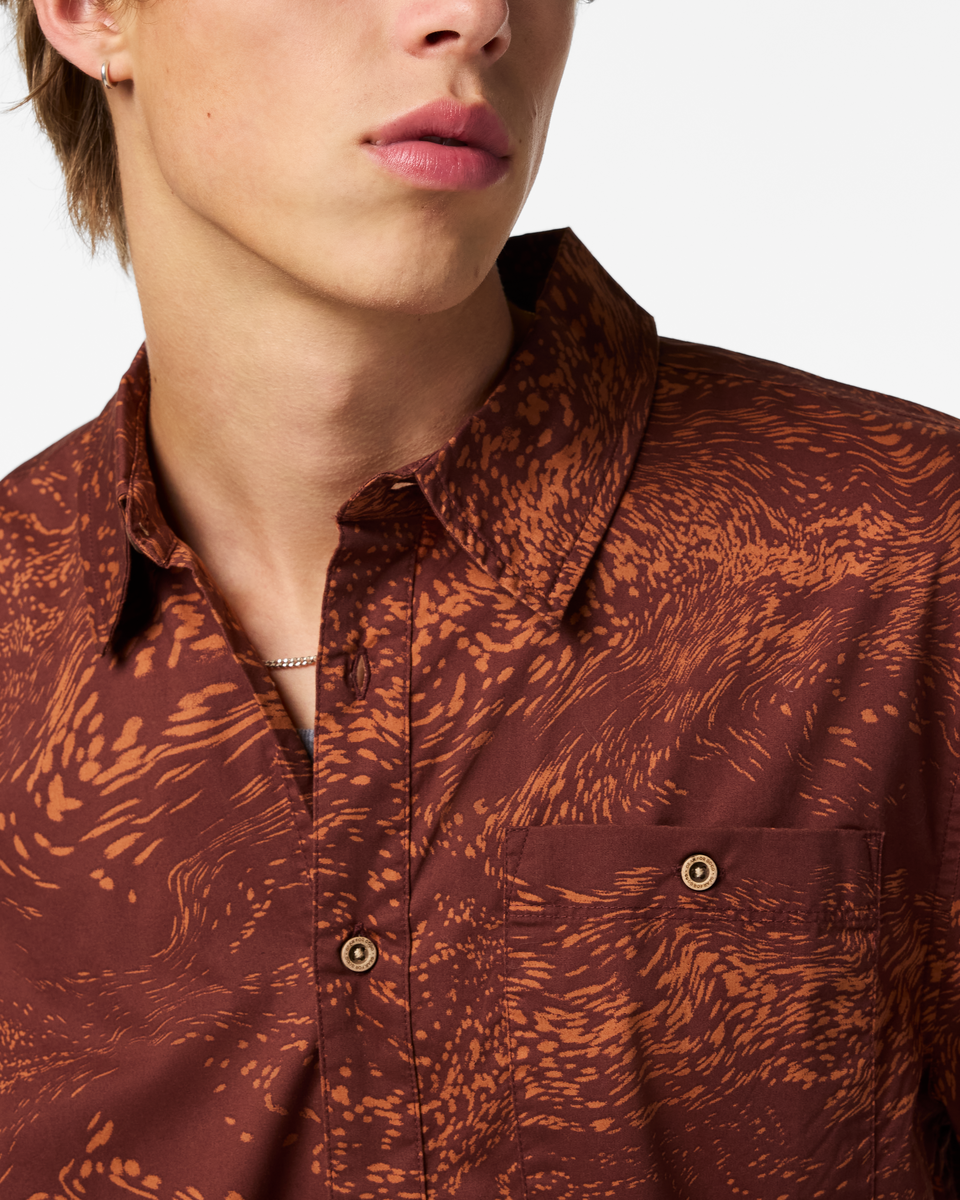 Estival Button Up Shirt - Print - Men s - Outdoor Ready Design