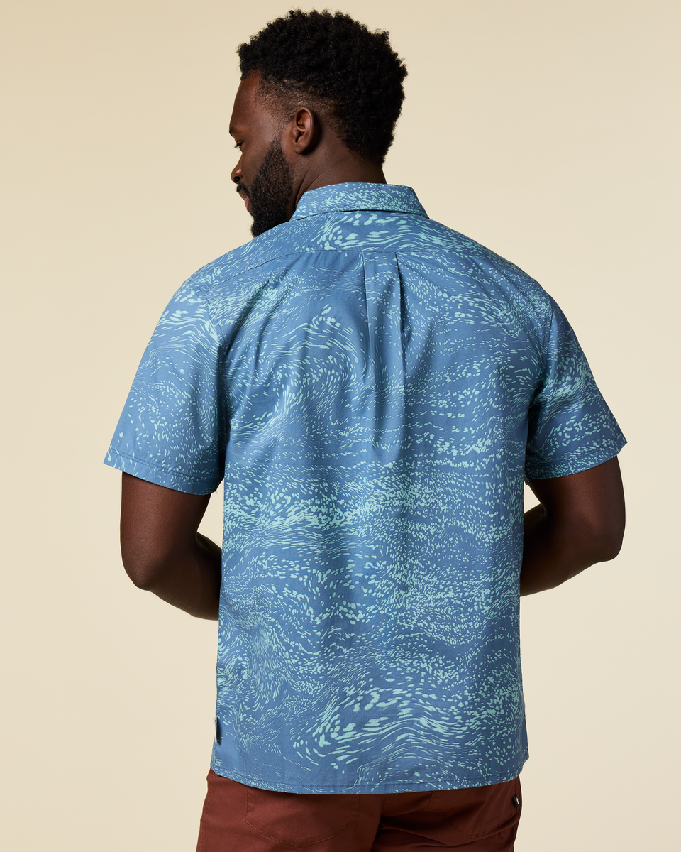 Estival Button Up Shirt - Print - Men s - Outdoor Ready Design