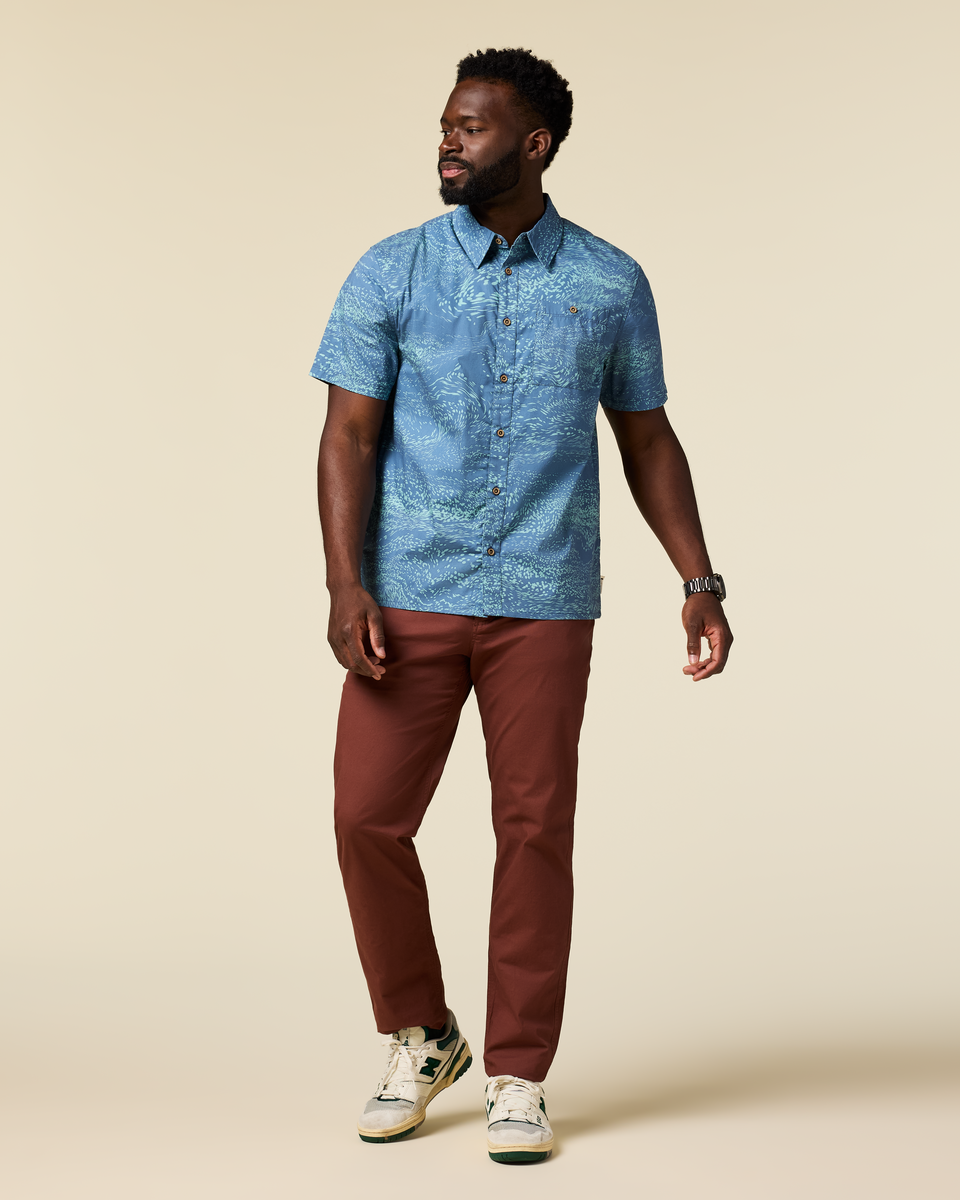 Estival Button Up Shirt - Print - Men s - Outdoor Ready Design