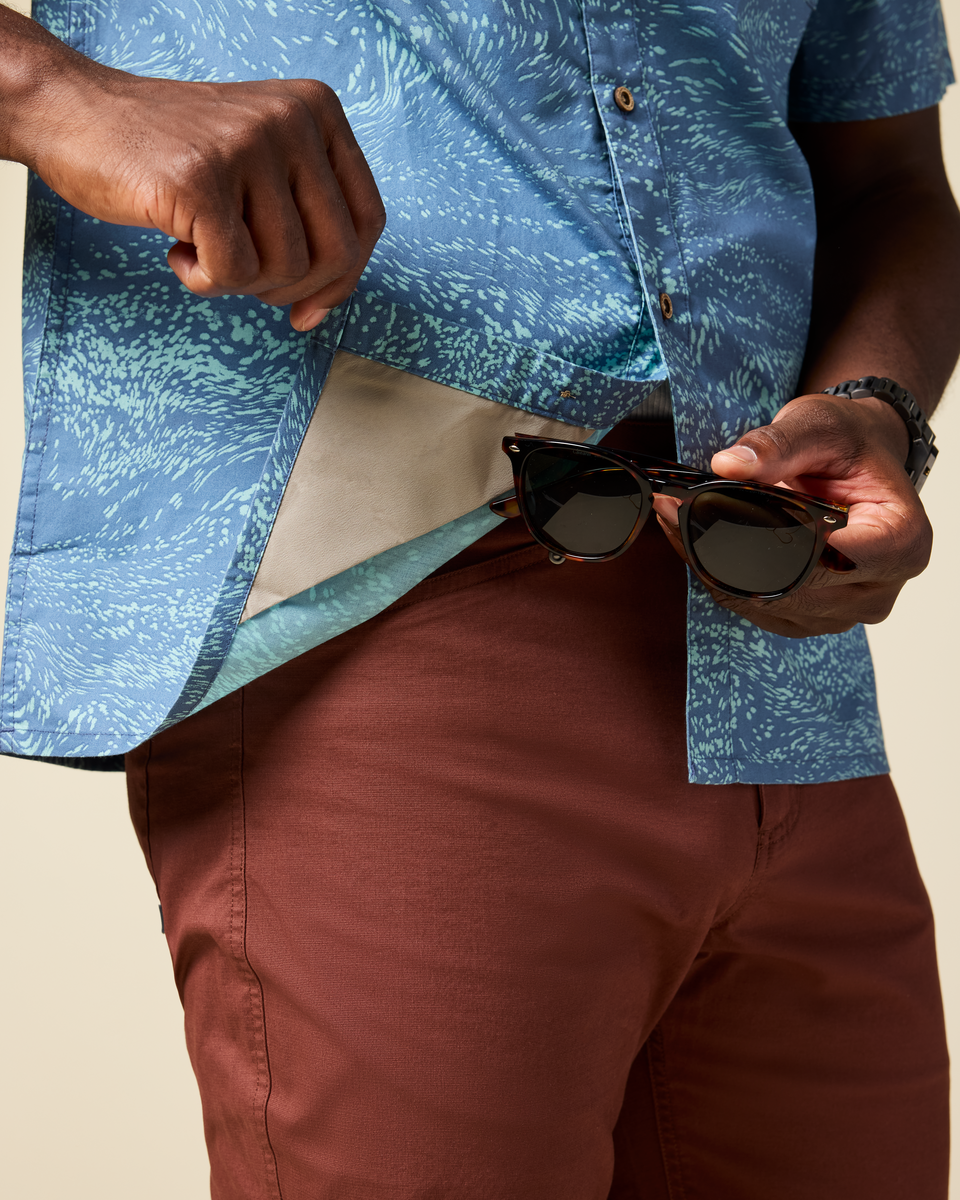 Estival Button Up Shirt - Print - Men s - Outdoor Ready Design