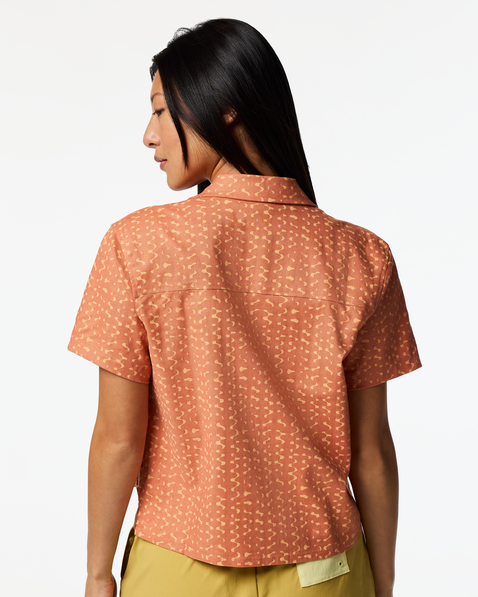 Afuera Button Up Shirt - Print - Women s - Versatile Outdoor Use