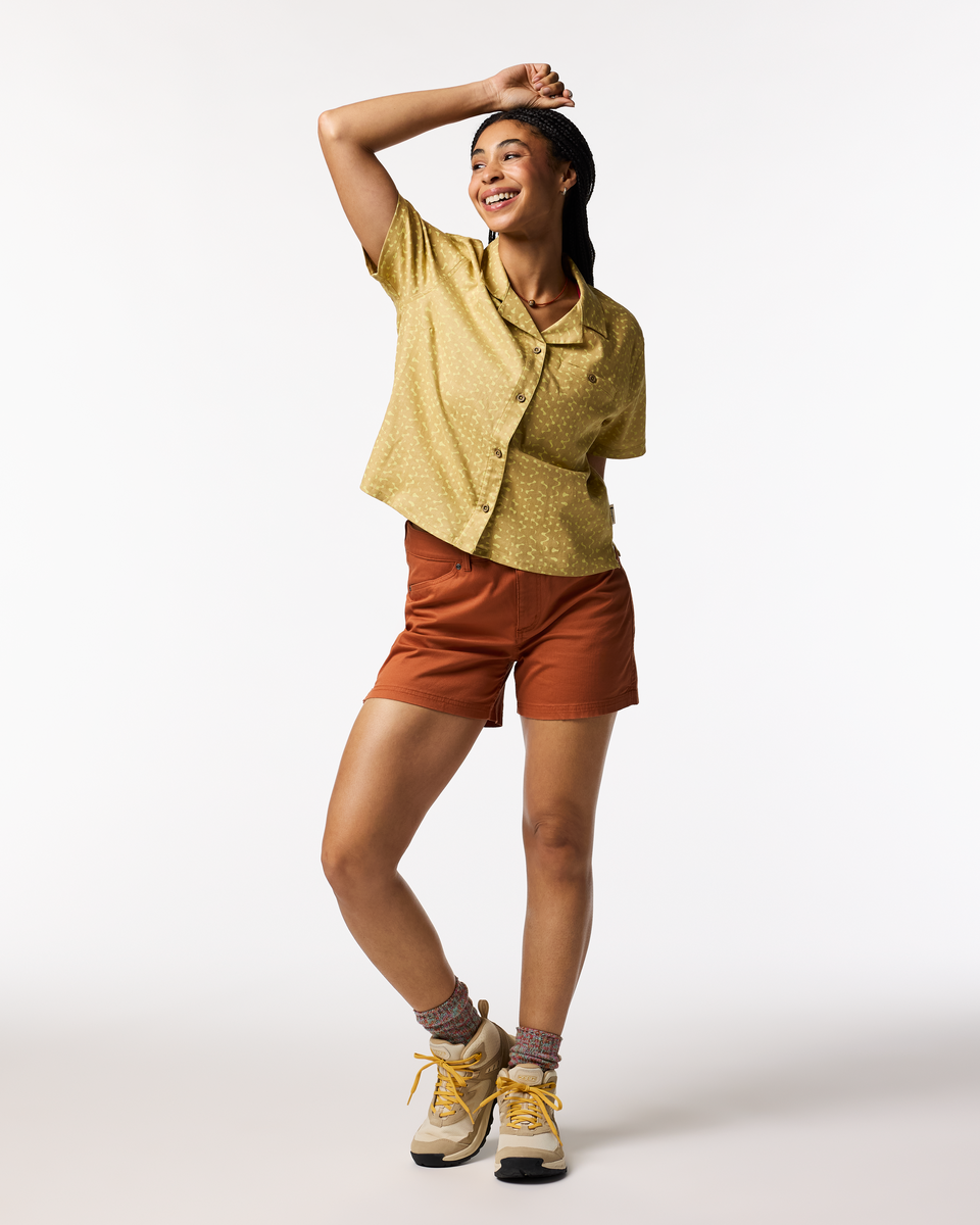 Afuera Button Up Shirt - Print - Women s - Versatile Outdoor Use