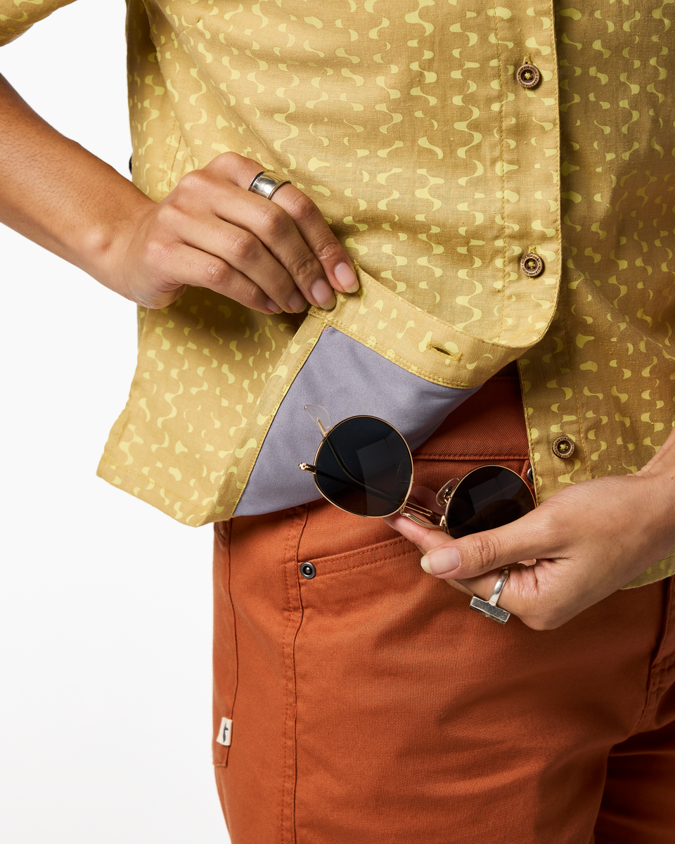 Afuera Button Up Shirt - Print - Women s - Versatile Outdoor Use