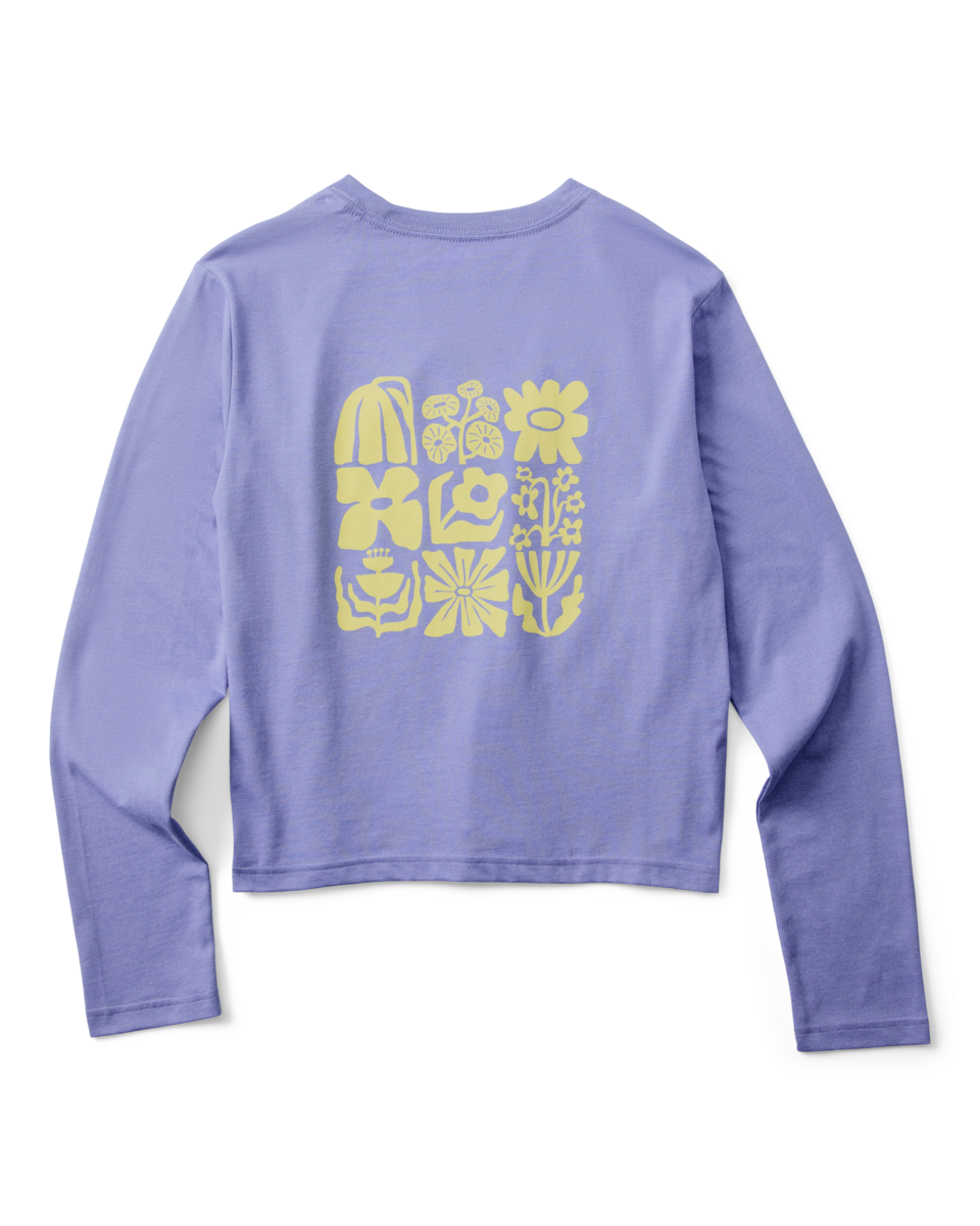 Flower Patch Long-Sleeve T-Shirt - Women s - Comfortable Everyday Wear