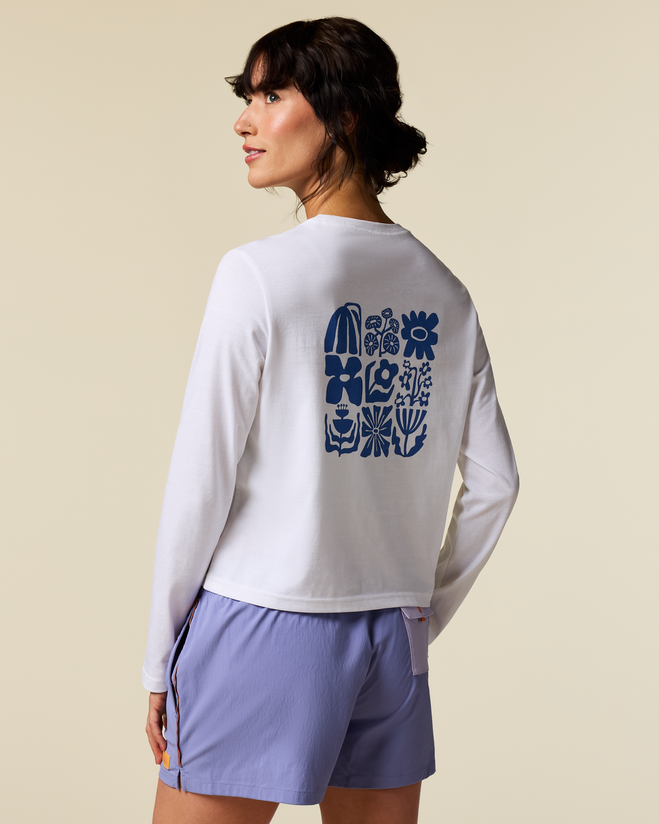 Flower Patch Long-Sleeve T-Shirt - Women s - Comfortable Everyday Wear